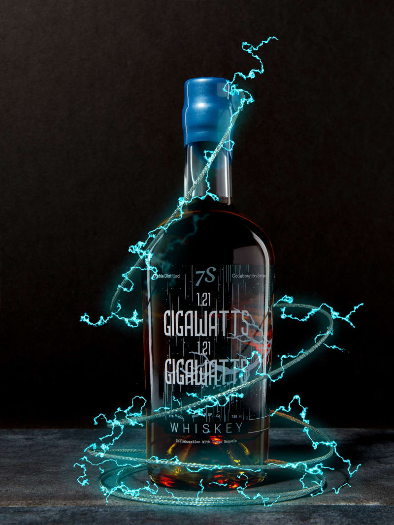 Whiskey Bottle Electric Lightning Effects Gigawatts