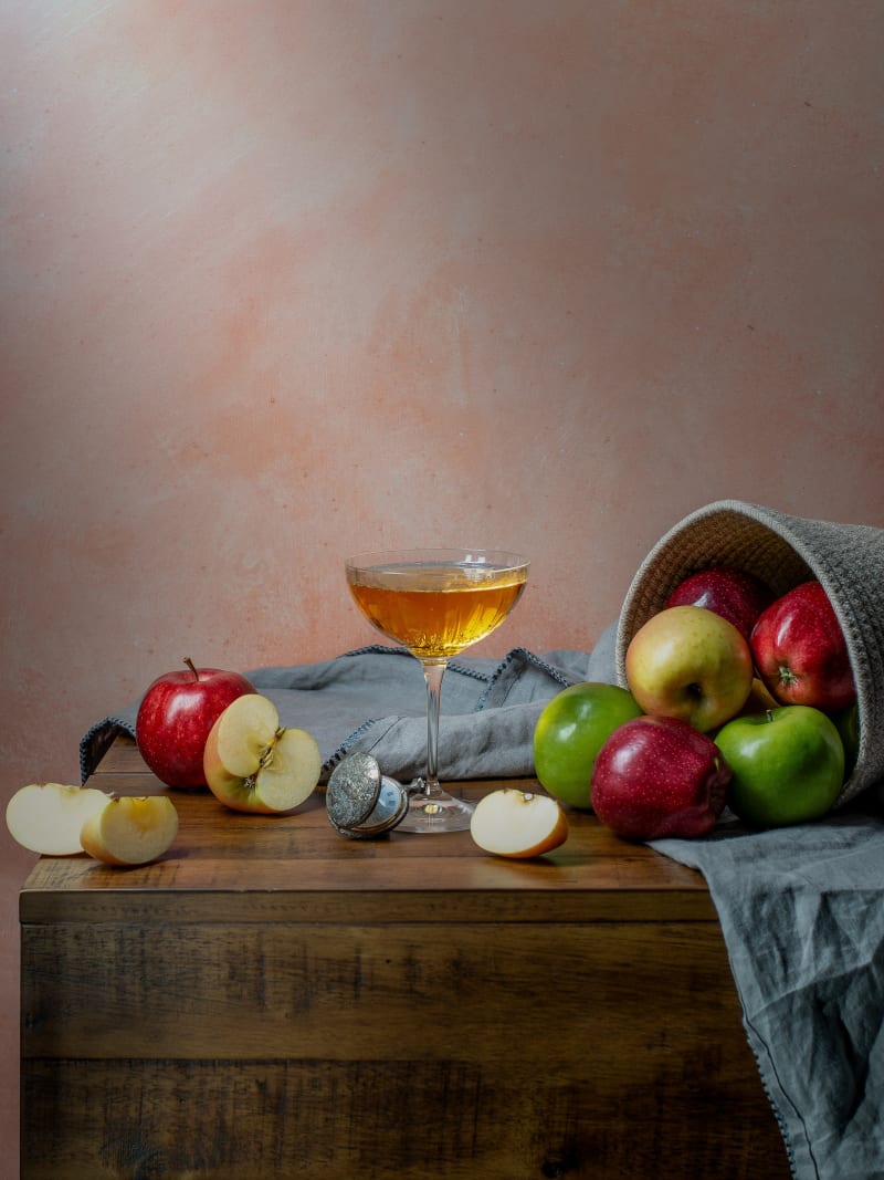 Apple Cider Still Life Fresh Fruit Rustic Table