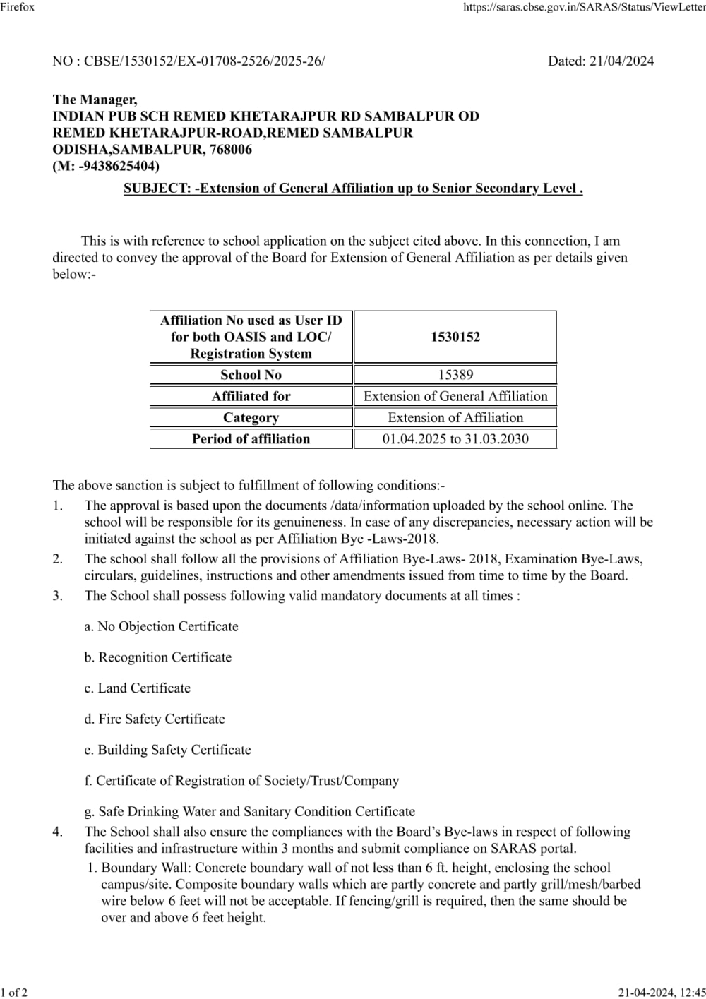 1789972576384 CBSE AFFILIATION