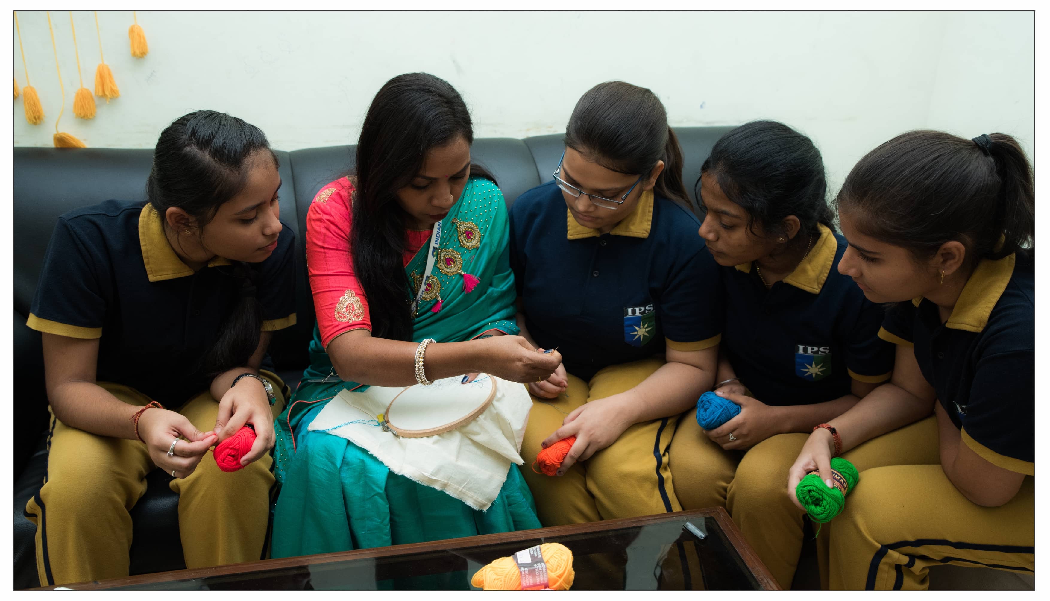 Students discussing their future and learning together