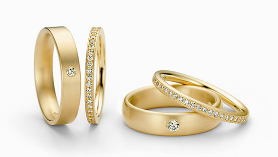 Niessing Vaulted Flat Wedding Ring Platinum