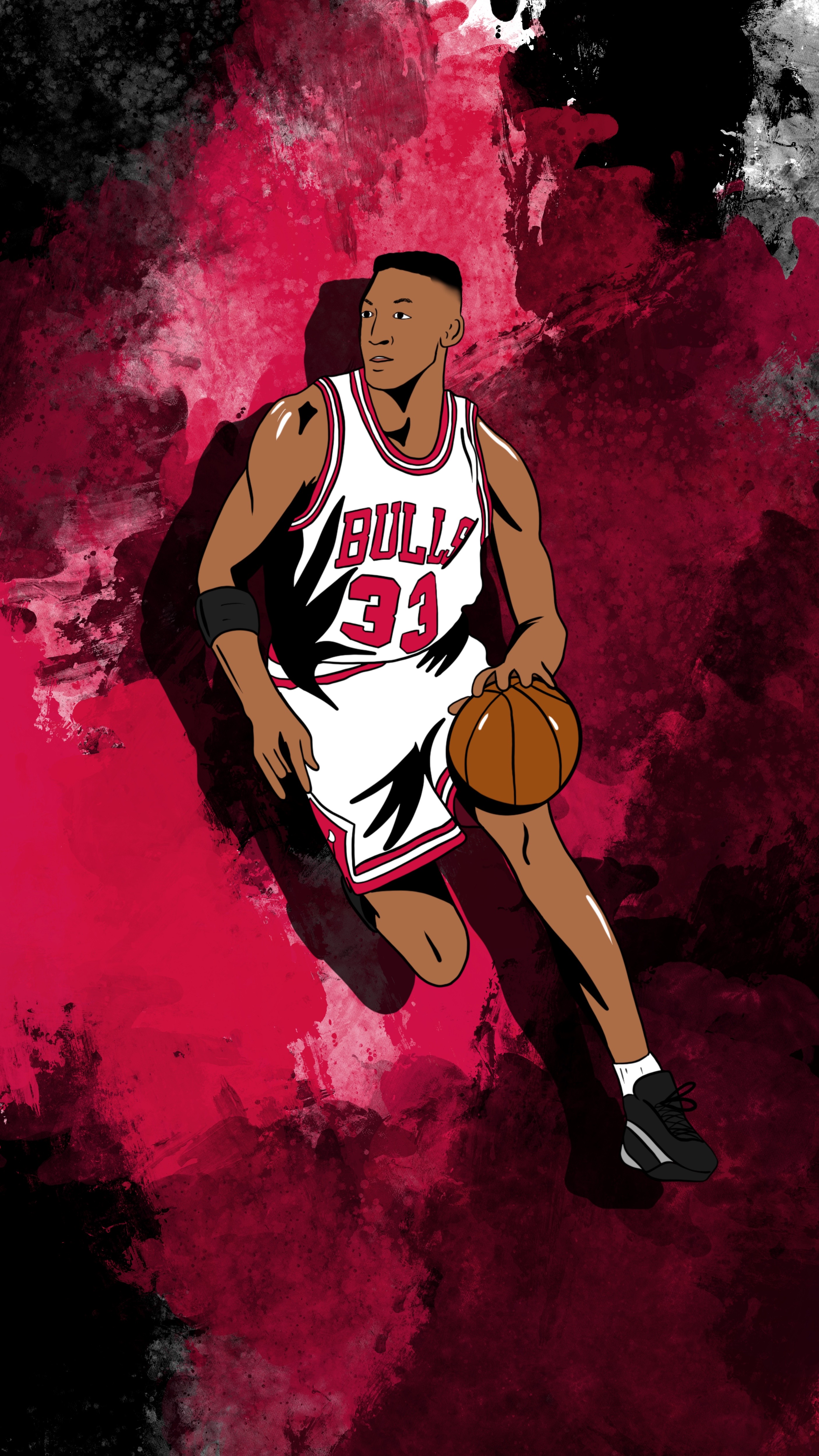 ZWallpaper  NBA Scottie Pippen Mobile Phone Wallpapers  CarOBook  Medium