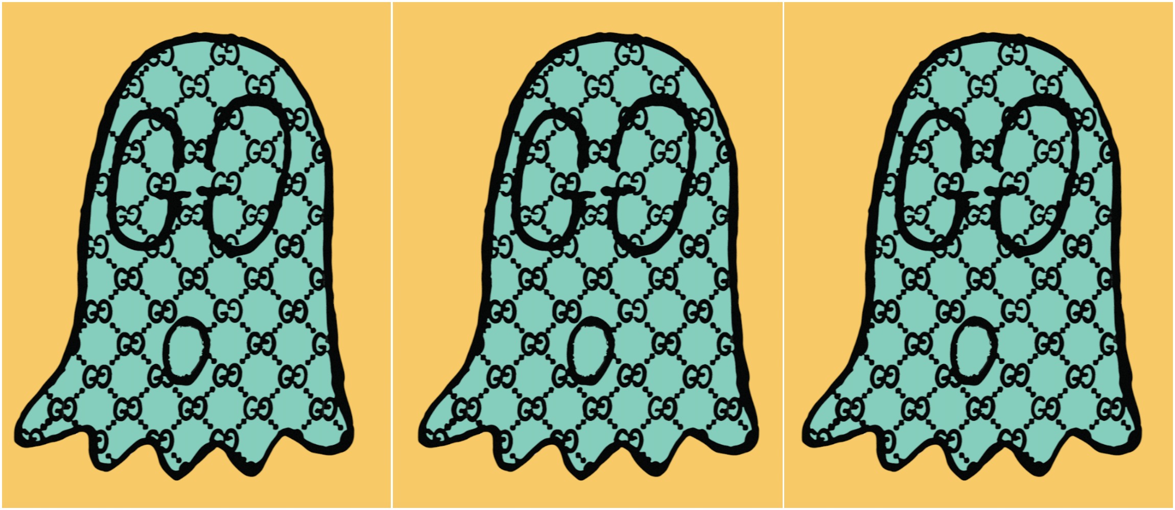 Gucci Ghost Yellow Aqua #27/45 Gucci Ghost Yellow Aqua #27/45
