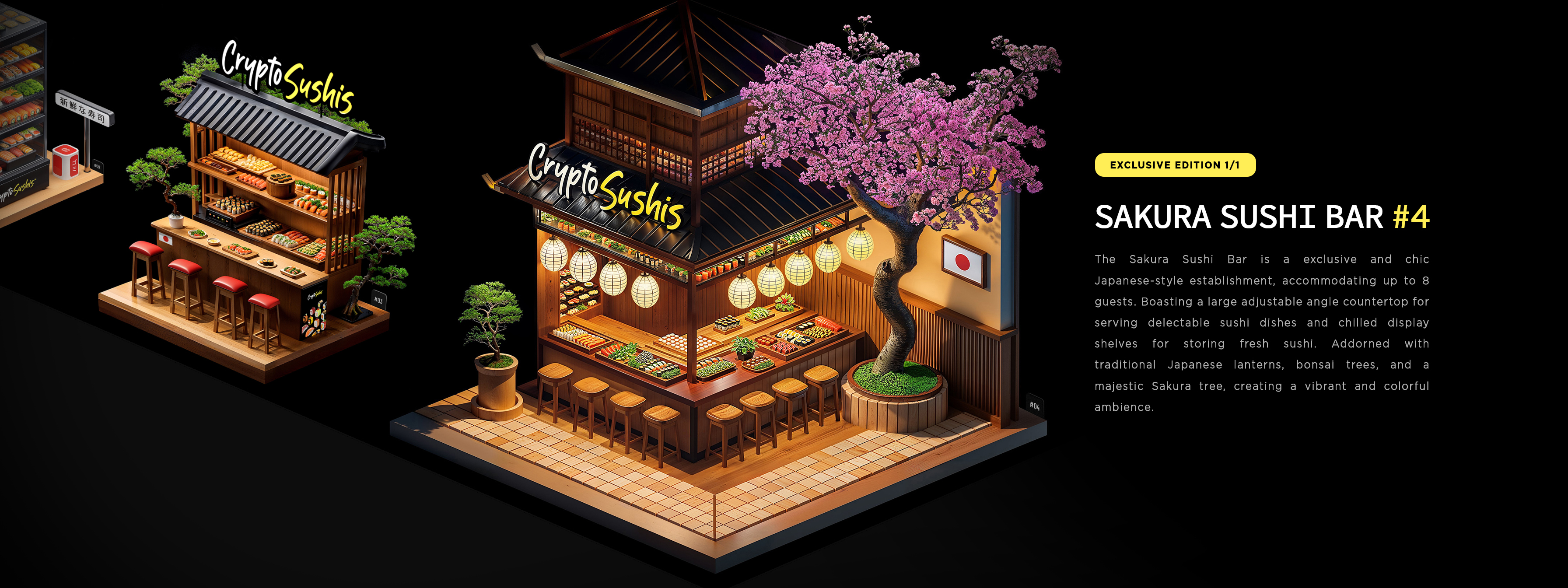 CryptoSushis Inc. | Sakura Sushi Bar #4 (Exclusive Edition)