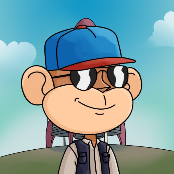 STONKS is a young ape who has many exciting adventures with his friends! He’s the leader of the team, and believes everyone deserves to be treated with love and respect! Stonks is also absolutely obsessed with 80’s Music and loves eating tendies! 