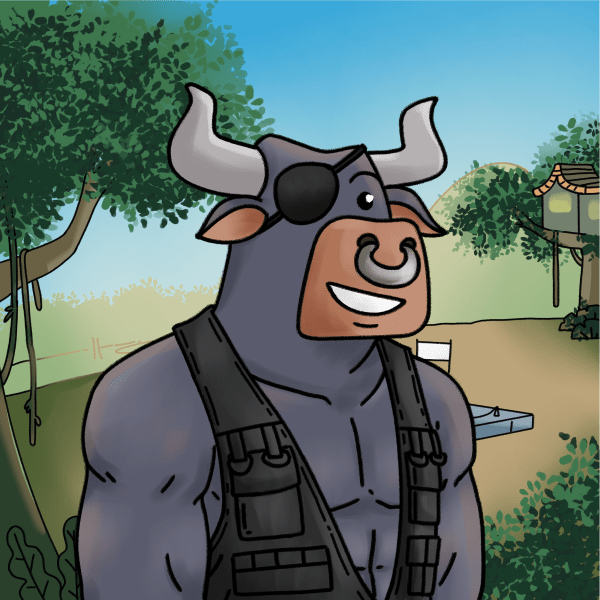 THE BULL is a renowned warrior and loves cheeseburgers and milkshakes! His first name is Burton but everyone knows him as THE BULL!  Burton has big muscles, but even a bigger heart, and is a crucial member of the team when the going gets tough!