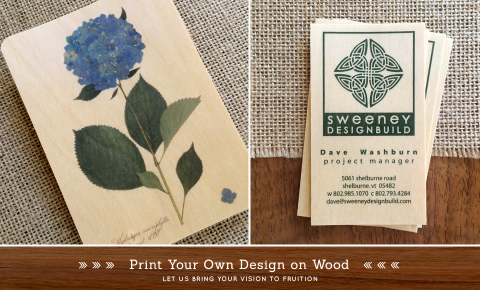 Let's print your artwork on wood.