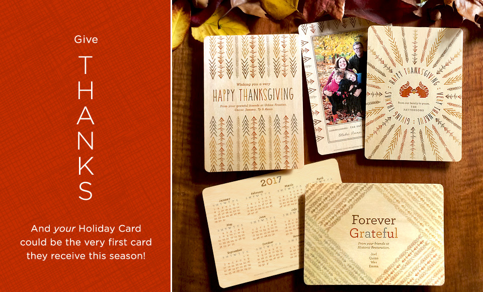 Personalized Thanksgiving Cards