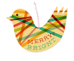 Ribbon Bird Ornament