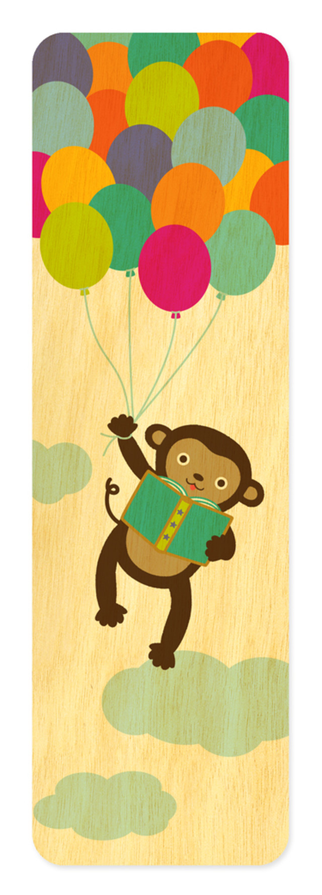 reading monkey bookmark bookmarksrulers desk