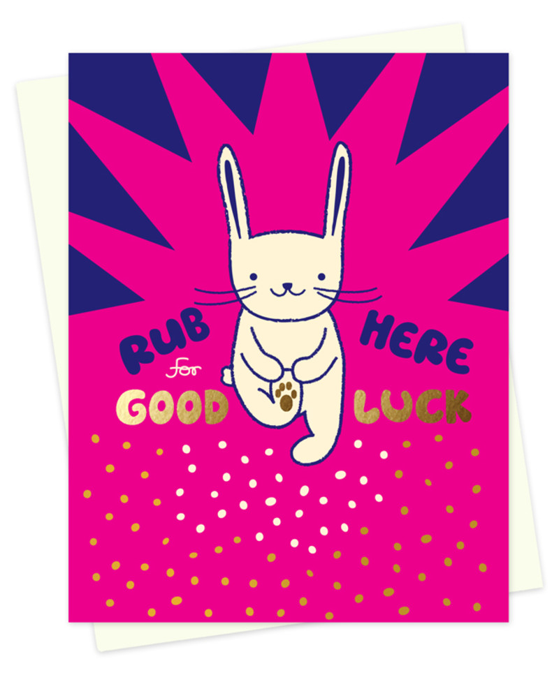 Lucky Rabbit ‹ Good Luck ‹ Cards « Night Owl Paper Goods — Stationery