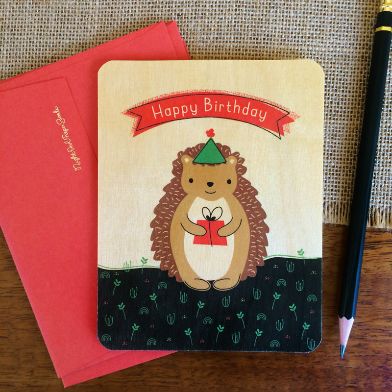 Hedgehog Gift « Night Owl Paper Goods — Stationery & Wood Gifts