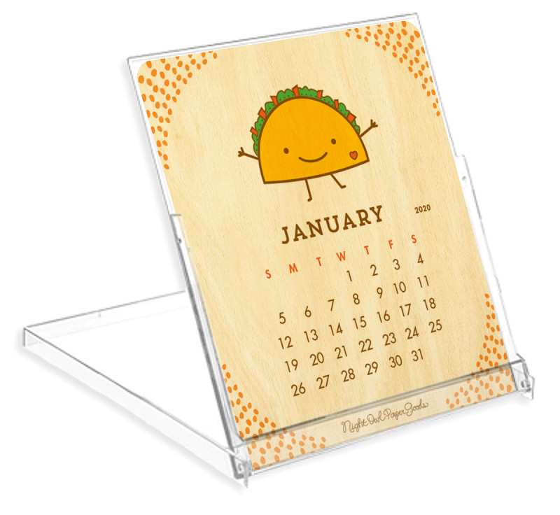 2020 Fun Food Desk Calendar Calendars Desk Night Owl Paper