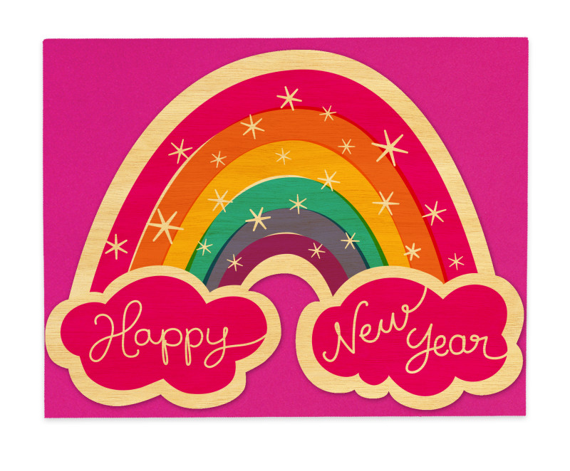 Stock images, royalty-free images & vectors New Year Rainbow ‹ Holiday « Night Owl Paper Goods — Stationery & Wood Gifts