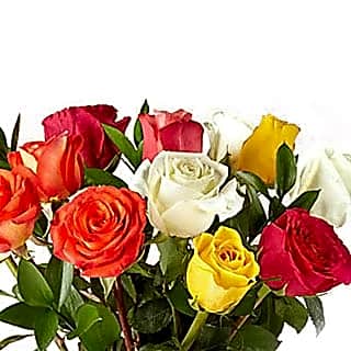 Mix Roses Vase with Chocolate view 12