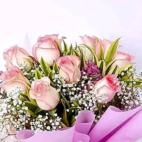 Dual Beauty 11 Roses and Deluxe Patchi Chocolates view 2