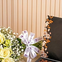 Roche Chocolate 2 with flowers bouquet view 4
