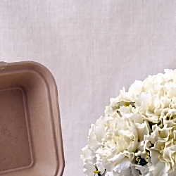 Bento Love Cake | Dark-Chocolate Mini Treat for Two with flowers box view 8
