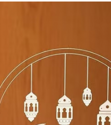 3D Ramadan Kareem Moon Star Moon Lamp Night Light Window Sucker Light Ramadan Decoration For Home Party Decor Ramdan Kareem k Night Light view 2