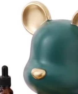 Modern bear figurine from with tray view 2