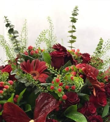 Red mix flowers N view 2
