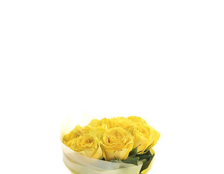 Yellow rose bouquet. view 2