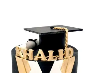 Black Tie Graduation Cake. view 4
