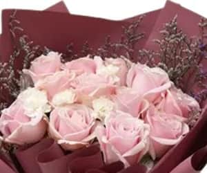 Bouquet Of Pink Roses & White Chrysanthemums view 2