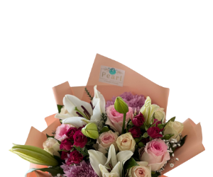 White & Pink Lovely Bouquet view 2