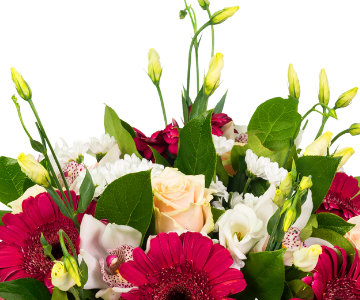 Red beauty bouquet view 2