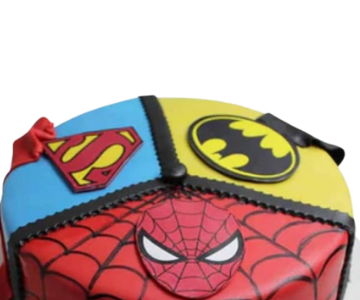 Superhero Cake view 2