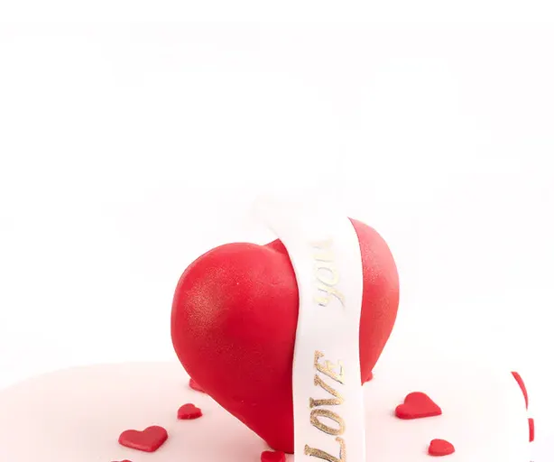 3D Heart Cake view 4