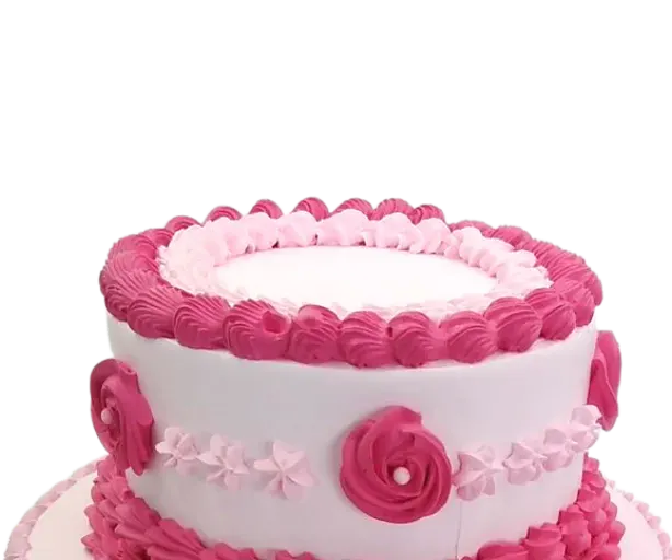 Pink Vintage Multi-Tier Cake view 2