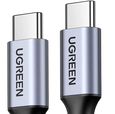 USB C to USB C charging cable view 2