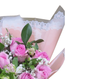 pink vase WITH Chocolate tray 2 view 2