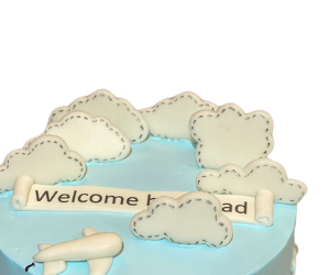 Thank God for the safe arrival cake view 2