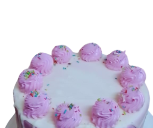 Lavender cream cake view 2
