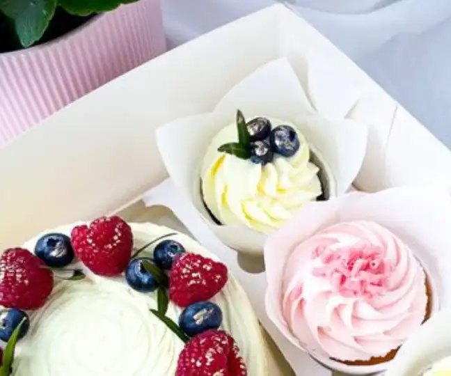 Bento Cakes with cupcakes ** view 2
