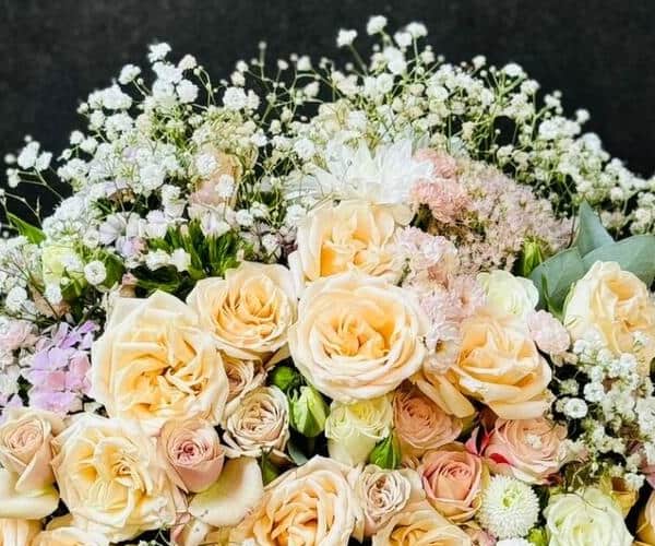 Flowers in a box view 2