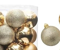 Christmas Balls Ornaments 34 Pcs Shatterproof Christmas Tree Decorations Hanging 4CM Ball for Xmas view 2
