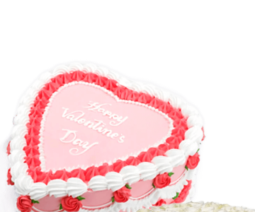 valentine's cake and flowers 15 view 2