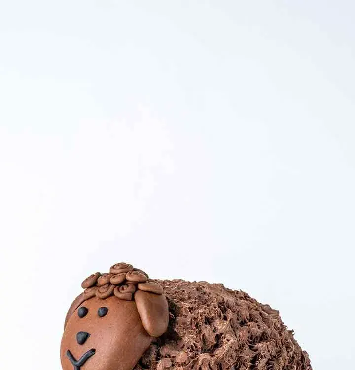 3D Milk Chocolate Sheep by Cravings Café view 4