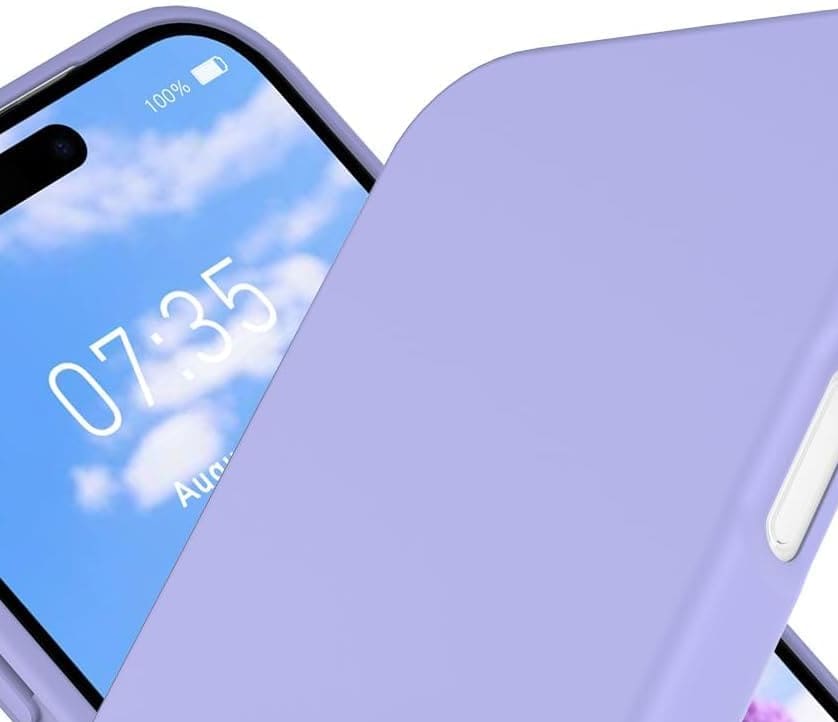 Zubitech Case for IPhone 17 Pro Max Soft Liquid Silicone Gel Case Full Body Shockproof Protection Matte Finish Cover Soft Microfiber Lining Cushion Slim Back Case for iPhone 17 Pro Max (Light Purple) view 2
