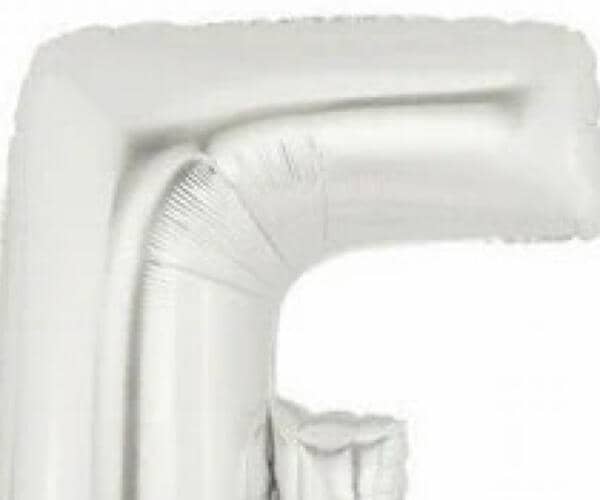 Letter E Silver Foil Balloon -5326 view 2