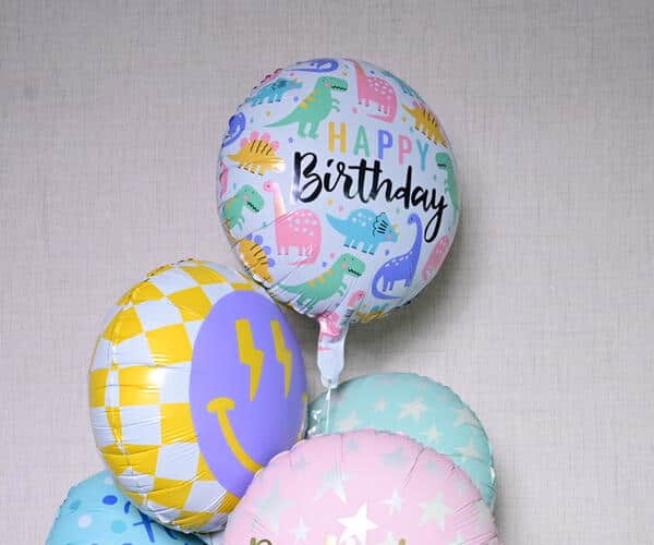 9 Mixed Foil Birthday Balloons - 5728 view 2