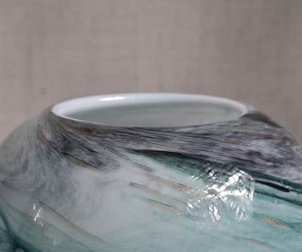 Round Ocean Breeze Glass Vase 6711 view 2