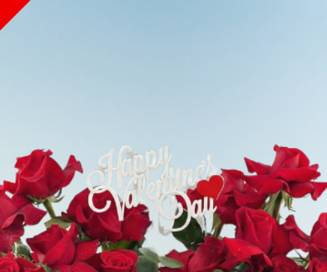 Happy Valentine s _ A Amazing Classic Red Rose Bouquet view 2