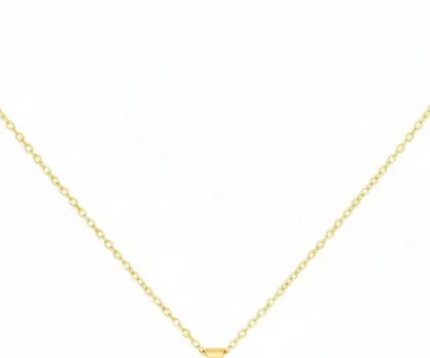 Chain with a pendant in the shape of a love heart 2 view 2