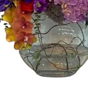 Purple and Orange Arrangement view 3