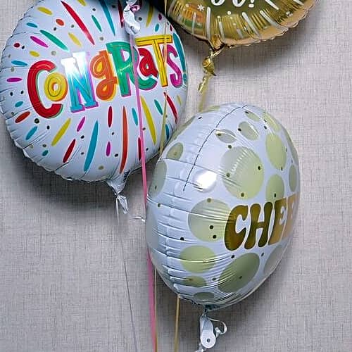 Cheers Congrats Foil Balloons Set 6996 view 5